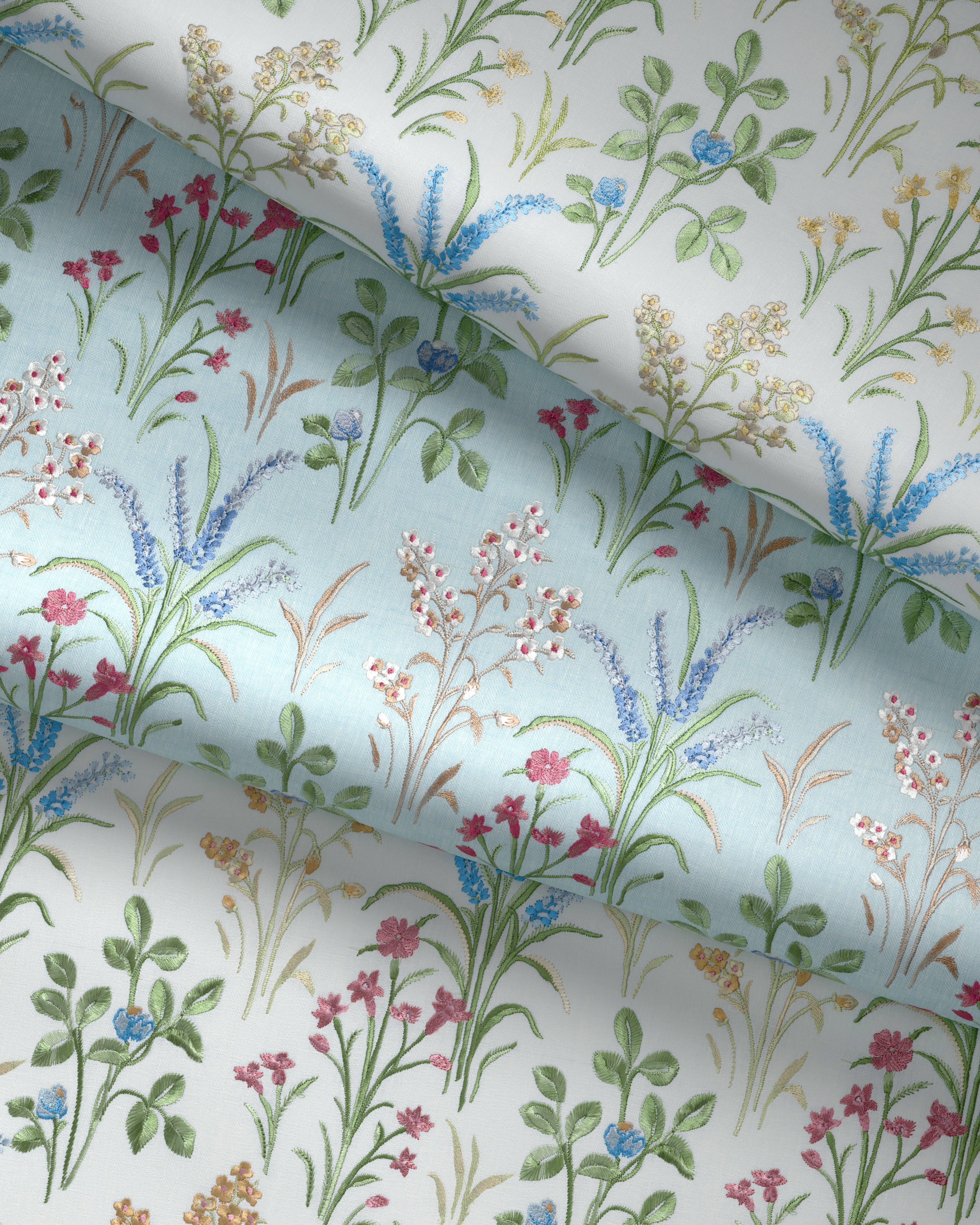 Gladwyn Emb - Aqua - Lee Jofa Fabric