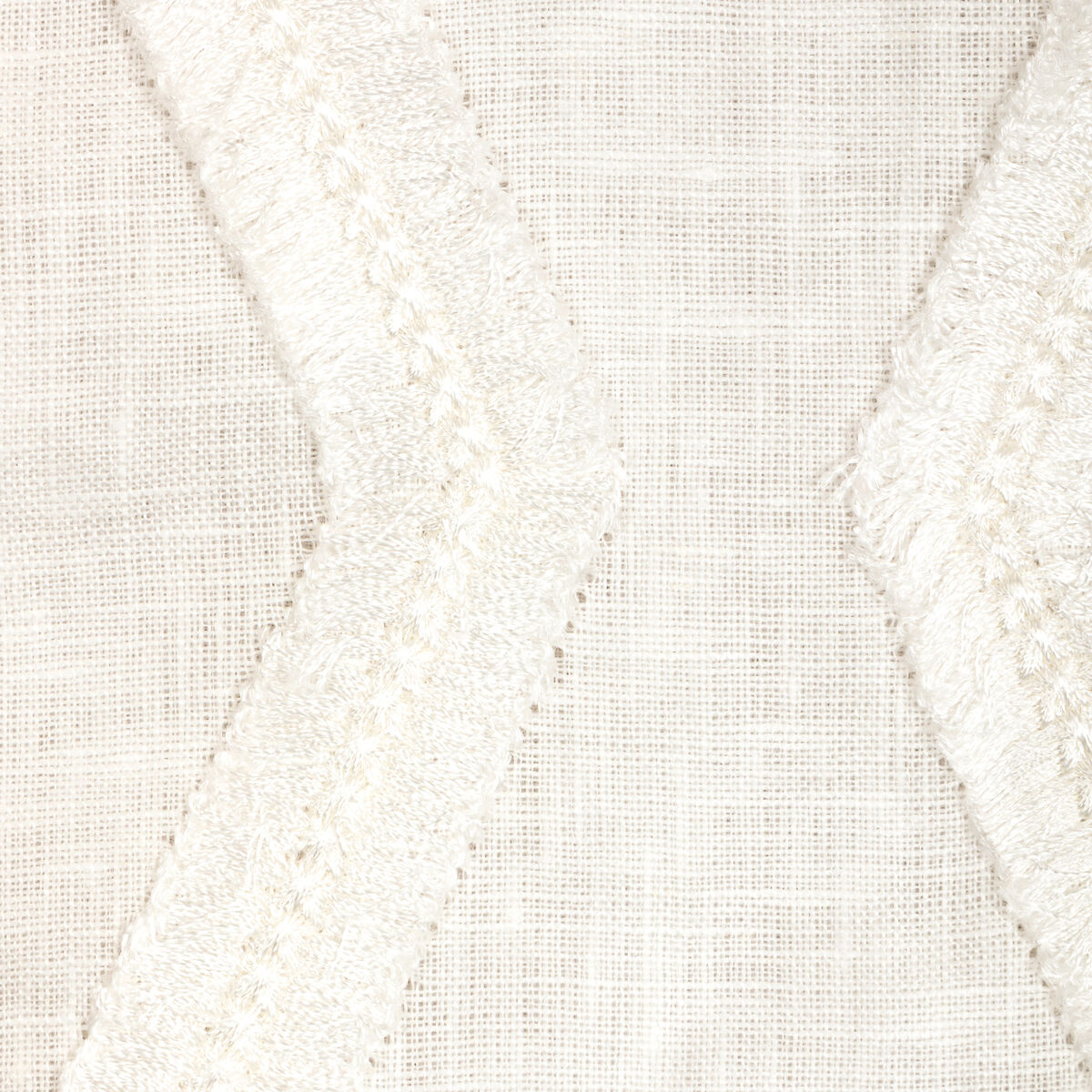 Haylie Emb - White - Lee Jofa Fabric