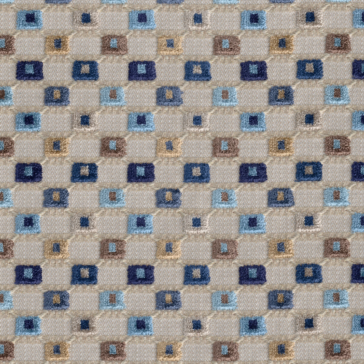 Lisbon Velvet - Blue Multi - Lee Jofa Fabric