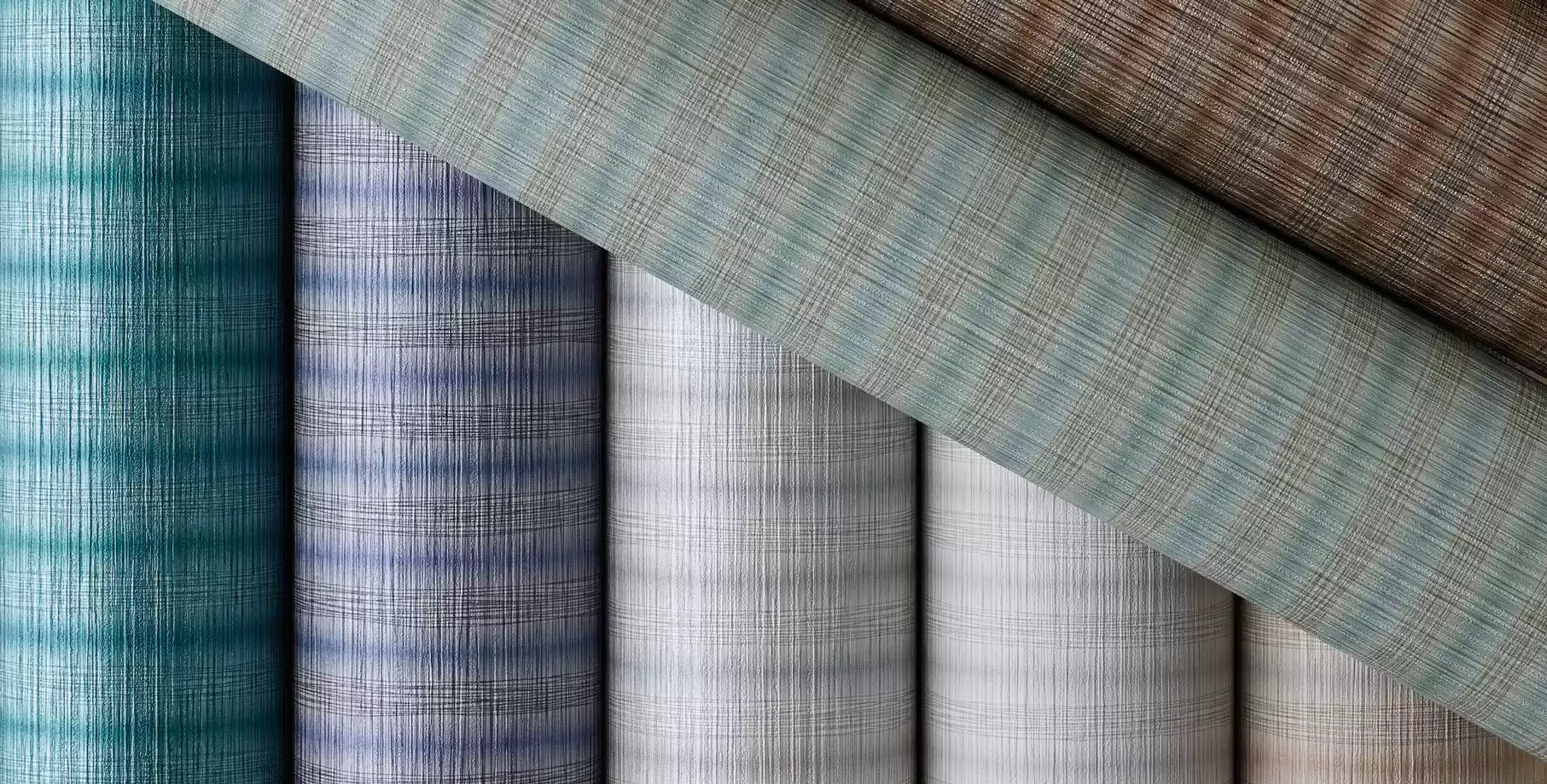 Lucenta Vinyls Raffia Copper/Ochre - Osborne & Little - W7191-08 Wallcovering
