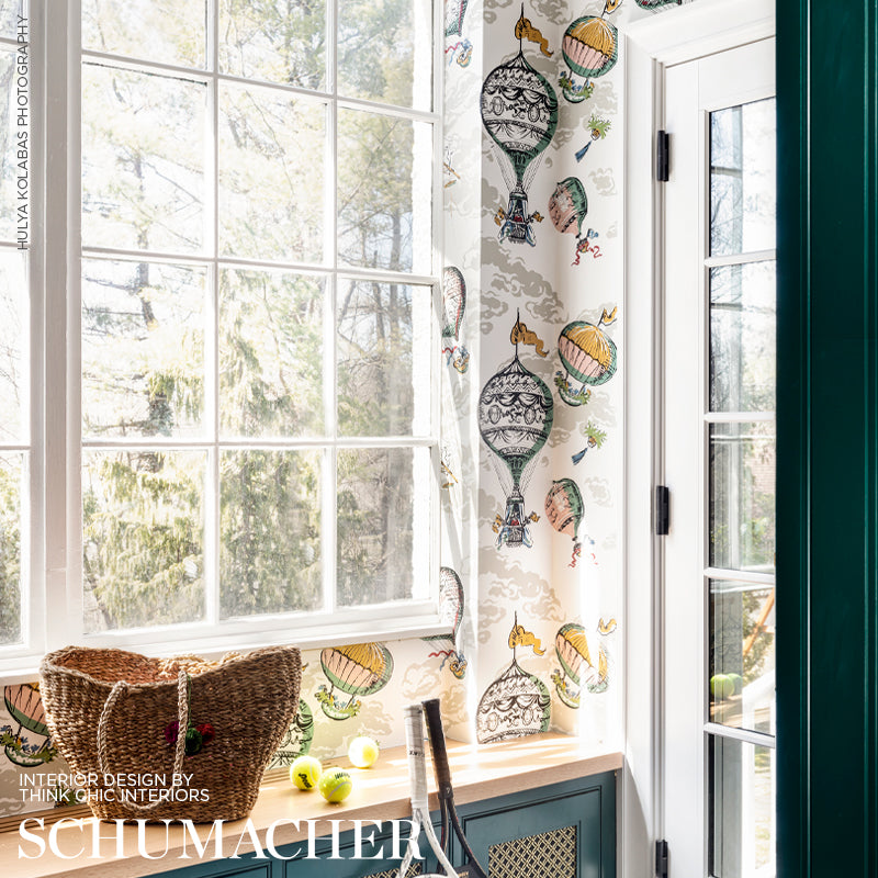 Balloons Multi wallpaper by Schumacher, 2704320 — view 5 - Schumacher Wallpaper