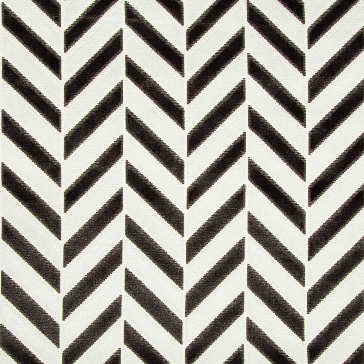 Pinnacle Velvet - Ivory/Noir - KRAVET COUTURE Tela