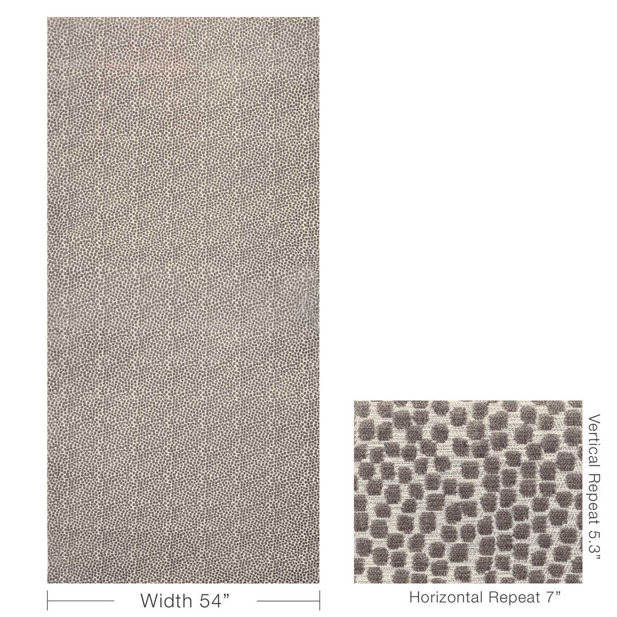 Flurries - Grey - KRAVET DESIGN Fabric