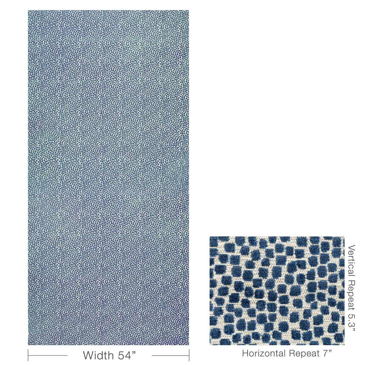 Flurries - Navy - KRAVET DESIGN Tela