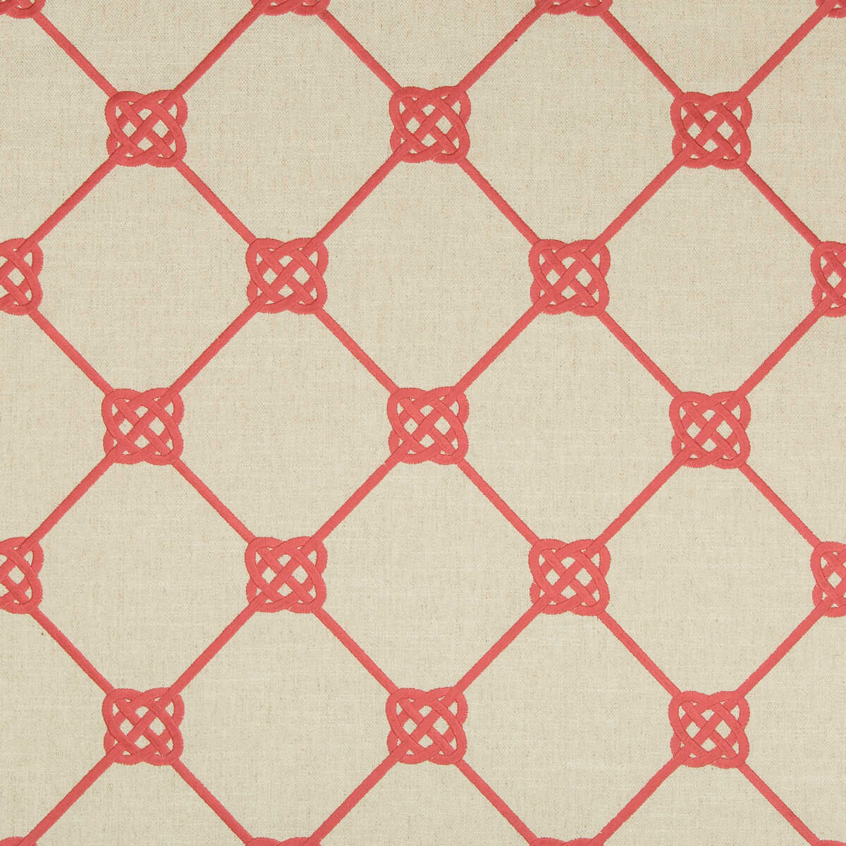 Knotbridge - Coral - KRAVET BASICS Fabric