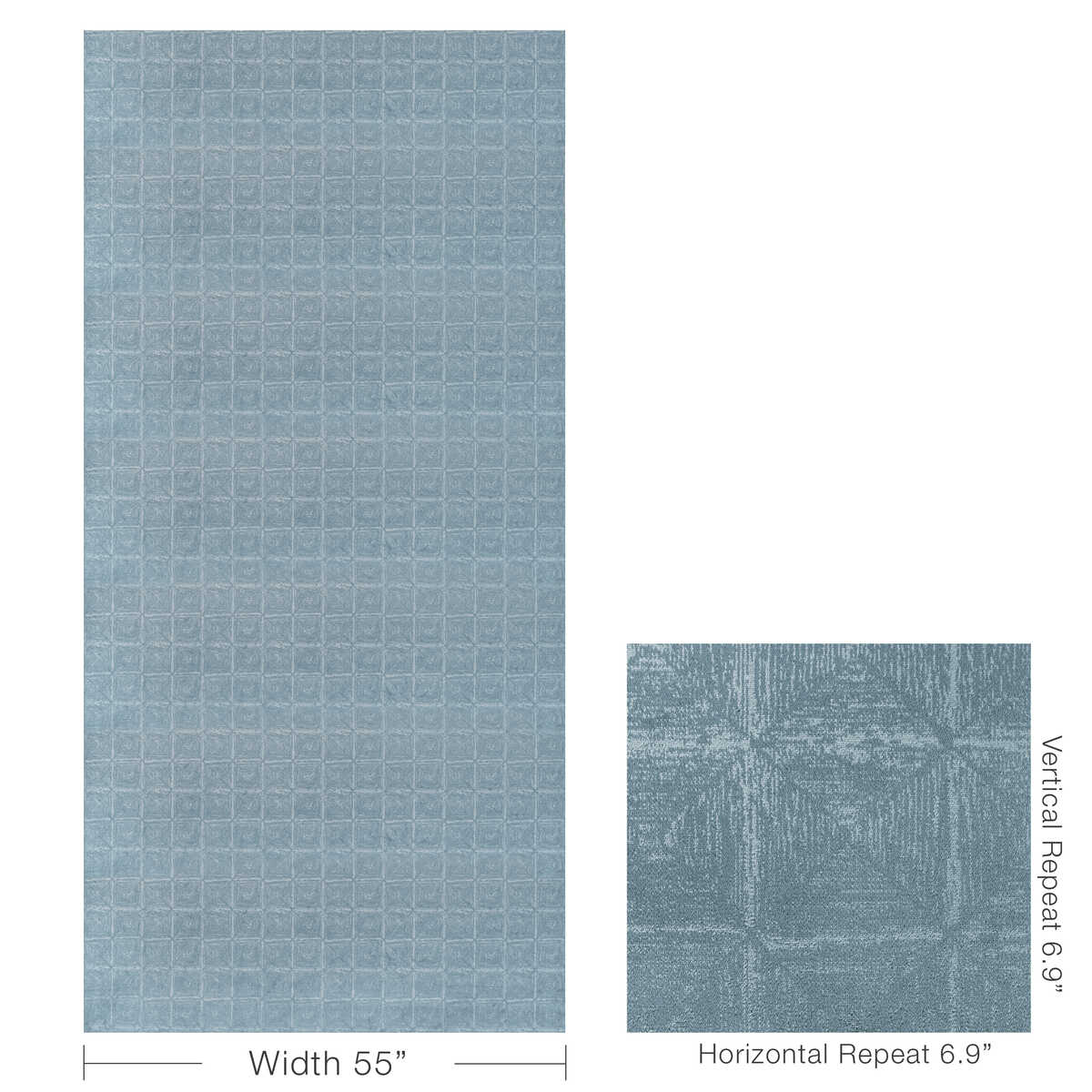 Illuminati - Steel Blue - KRAVET CONTRACT Tela