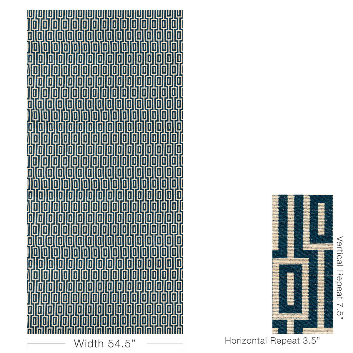 Street Key - Ink - KRAVET CONTRACT Tela