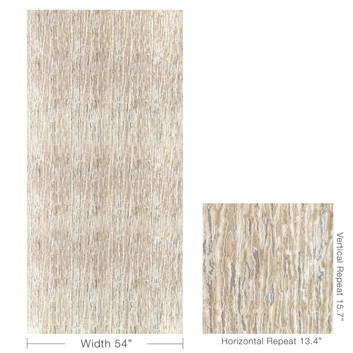 Velvet Waves - Cream - Kravet Couture Fabric