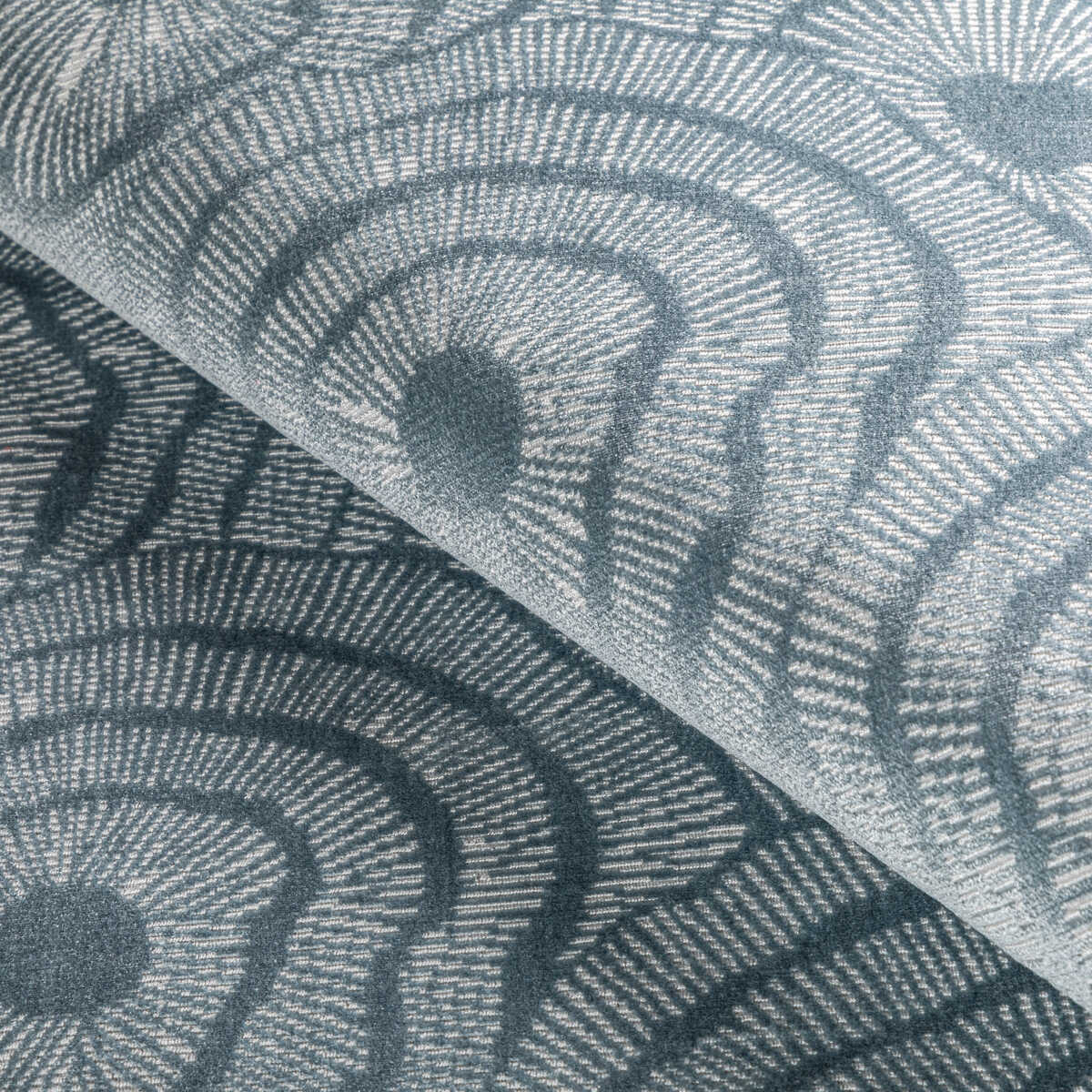 Panache Velvet - Chambray - KRAVET COUTURE Fabric