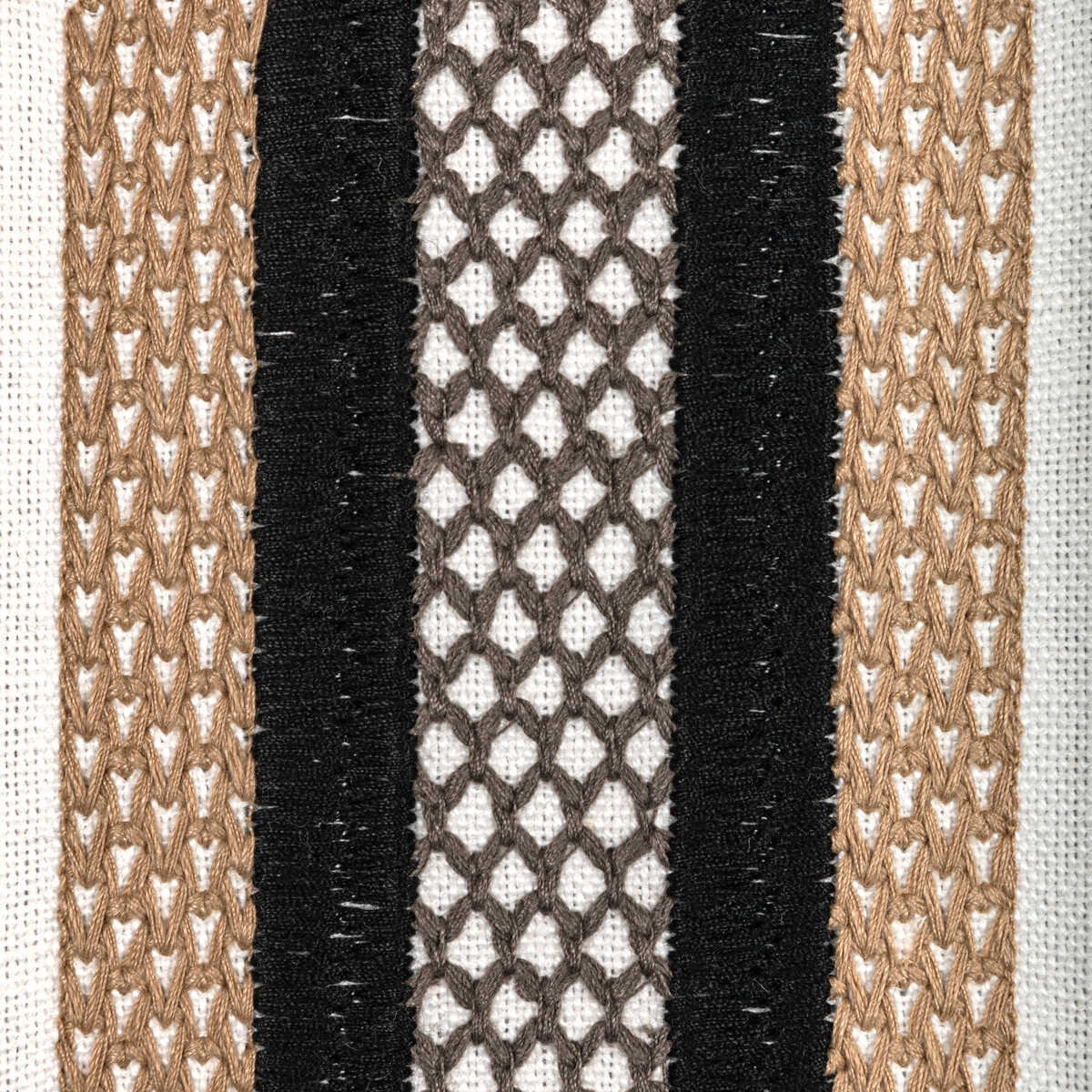 Kaleidoscope Emb - Onyx - KRAVET COUTURE Fabric