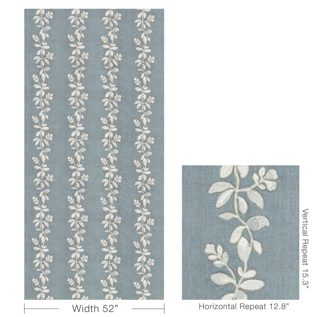 Gingerflower - Pond - KRAVET COUTURE Fabric