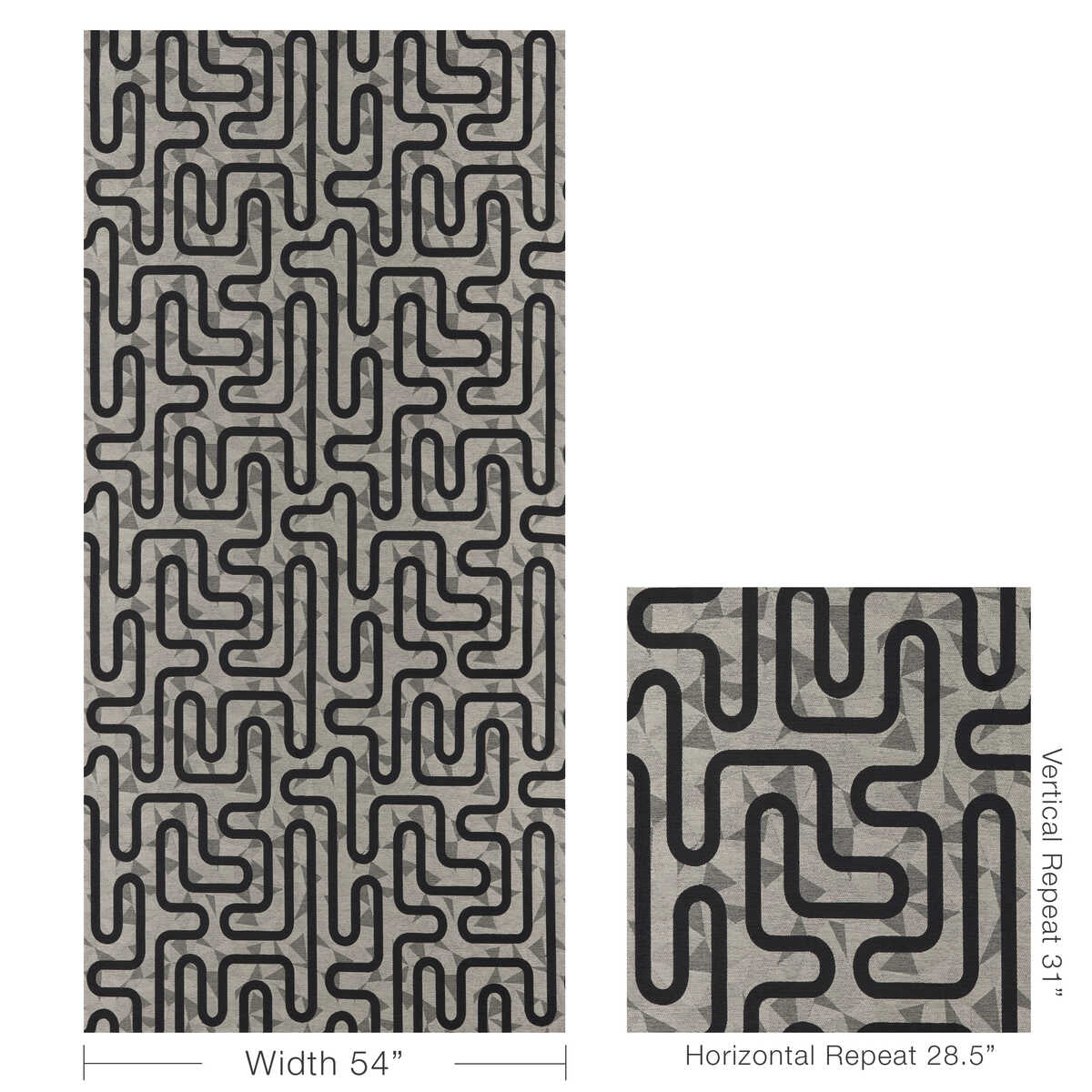 Roundabout - Onyx - KRAVET CONTRACT Tela