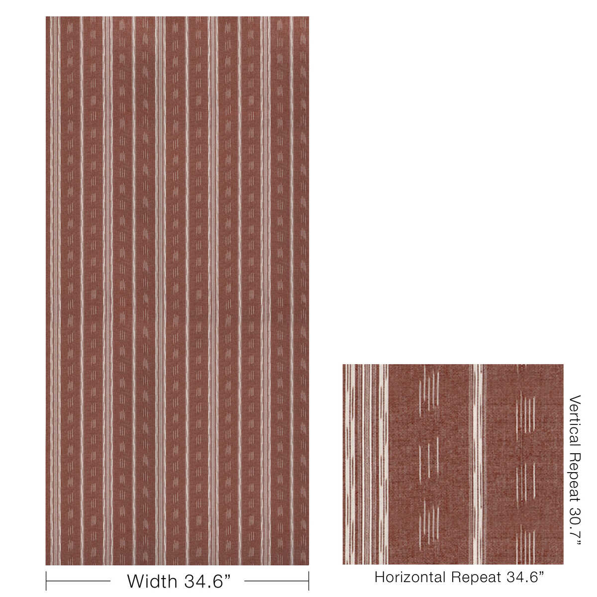Puri Stripe - Clay - KRAVET COUTURE Tela