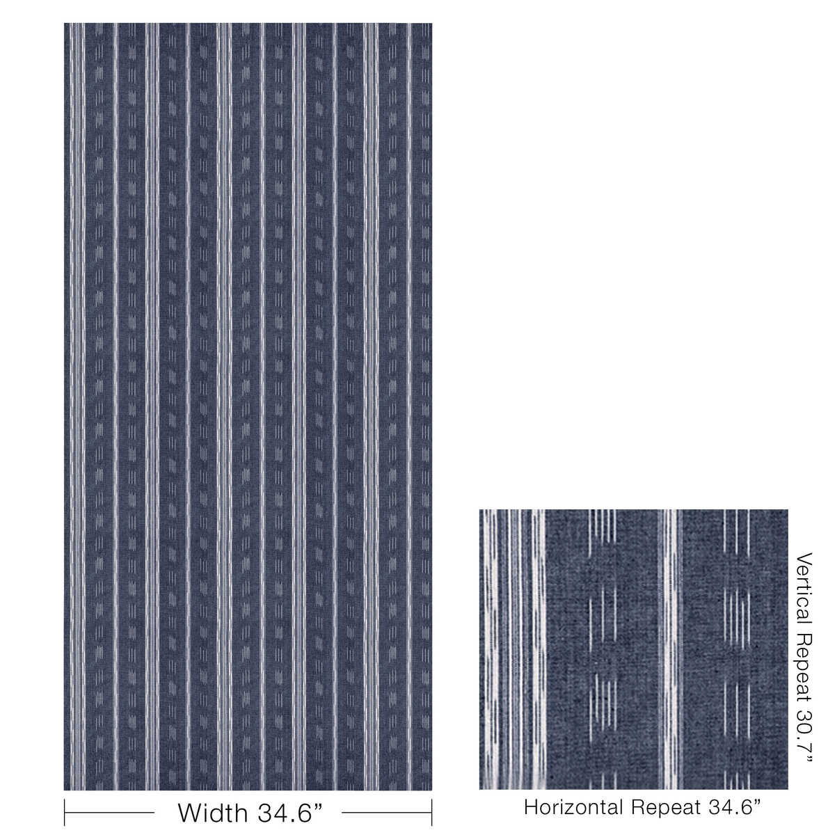 Puri Stripe - Marine - KRAVET COUTURE Tela