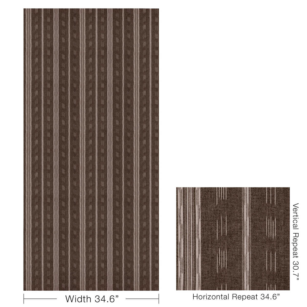 Puri Stripe - Carob - KRAVET COUTURE Tela