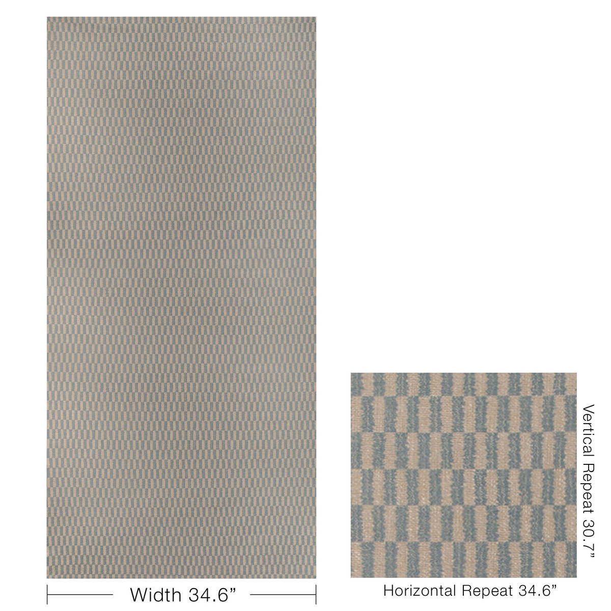 Mapusa Weave - Sky - KRAVET COUTURE Tela