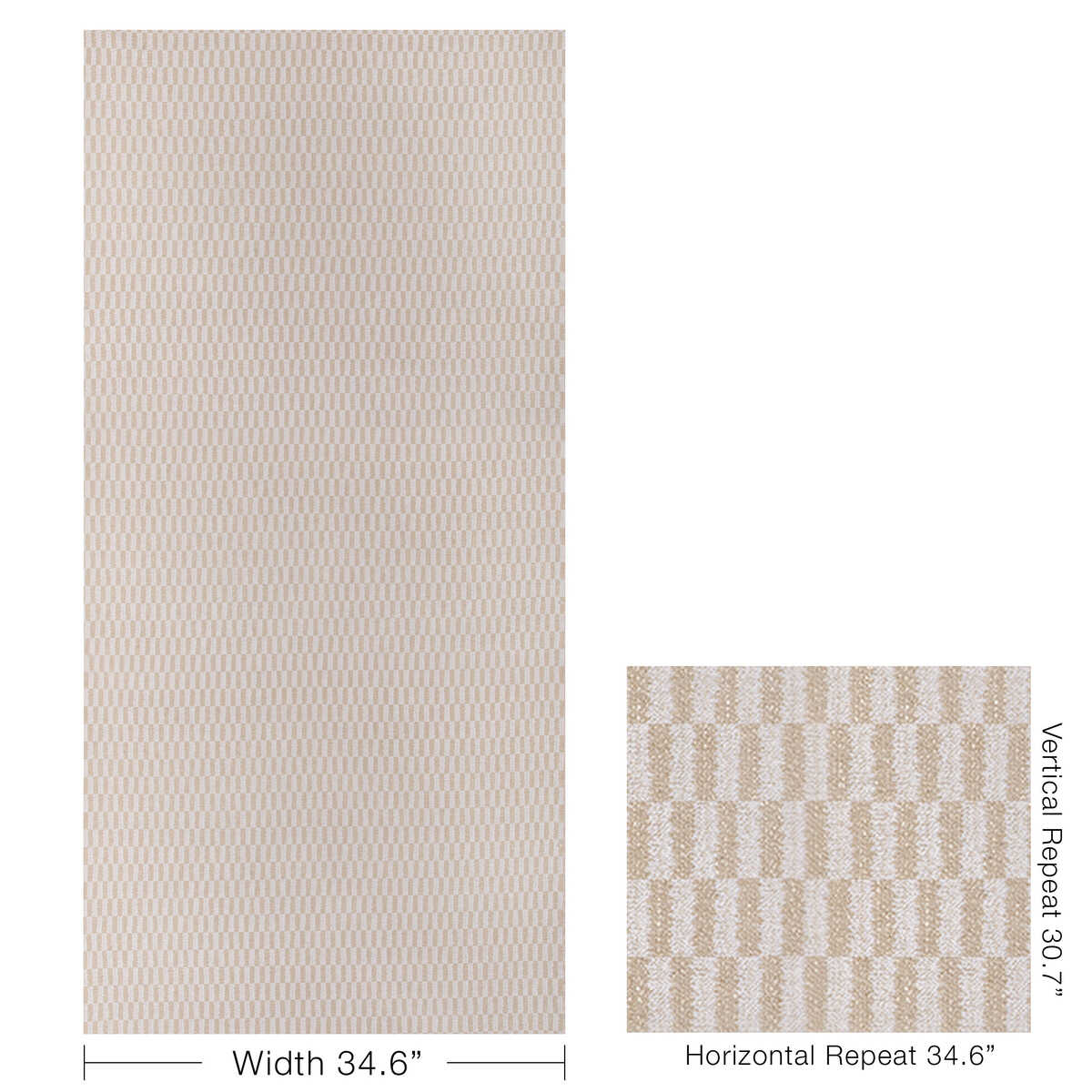 Mapusa Weave - Natural - KRAVET COUTURE Tela