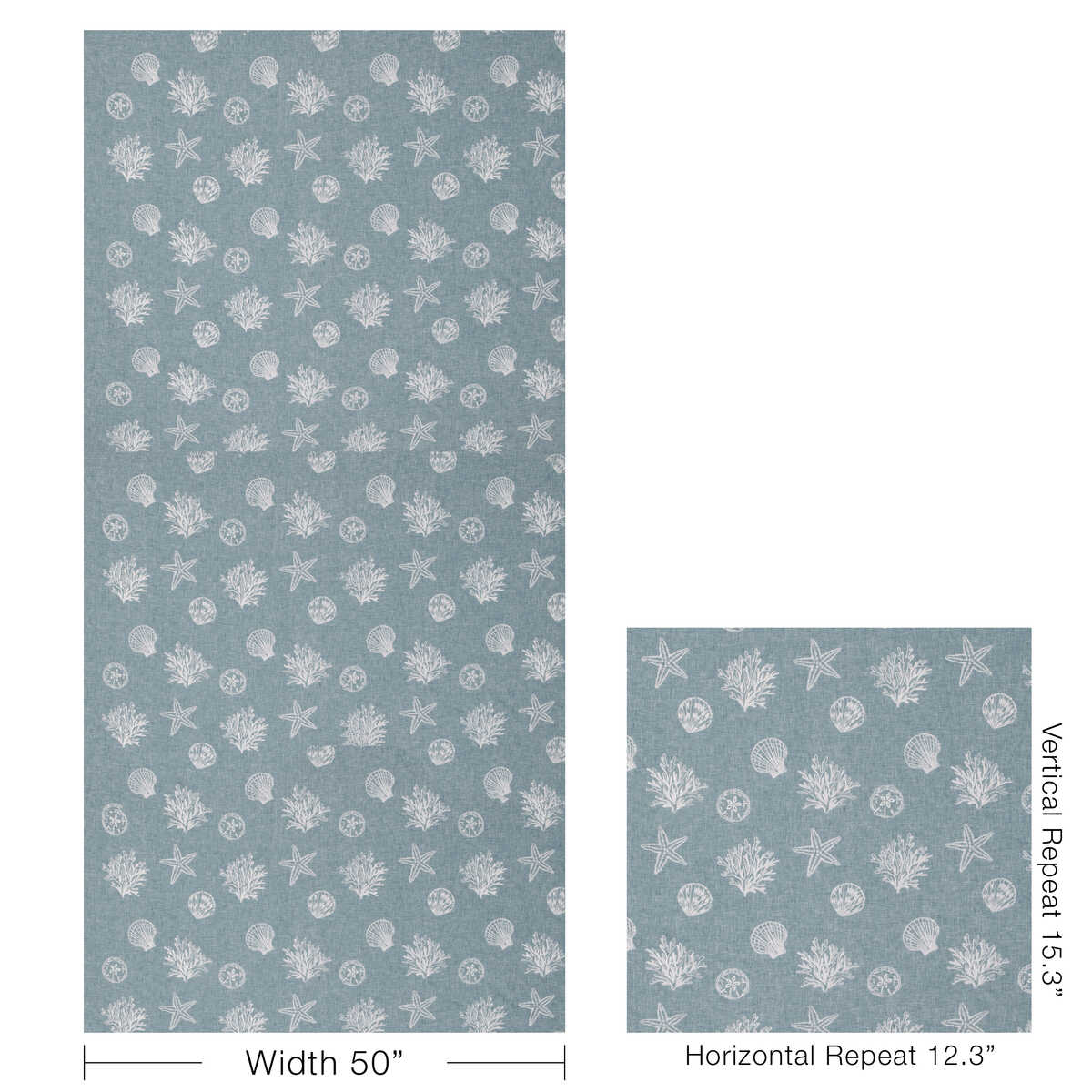 Shell Isle - Surf - KRAVET DESIGN Tela