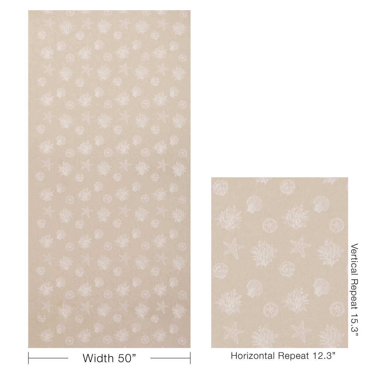 Shell Isle - Linen - KRAVET DESIGN Tela