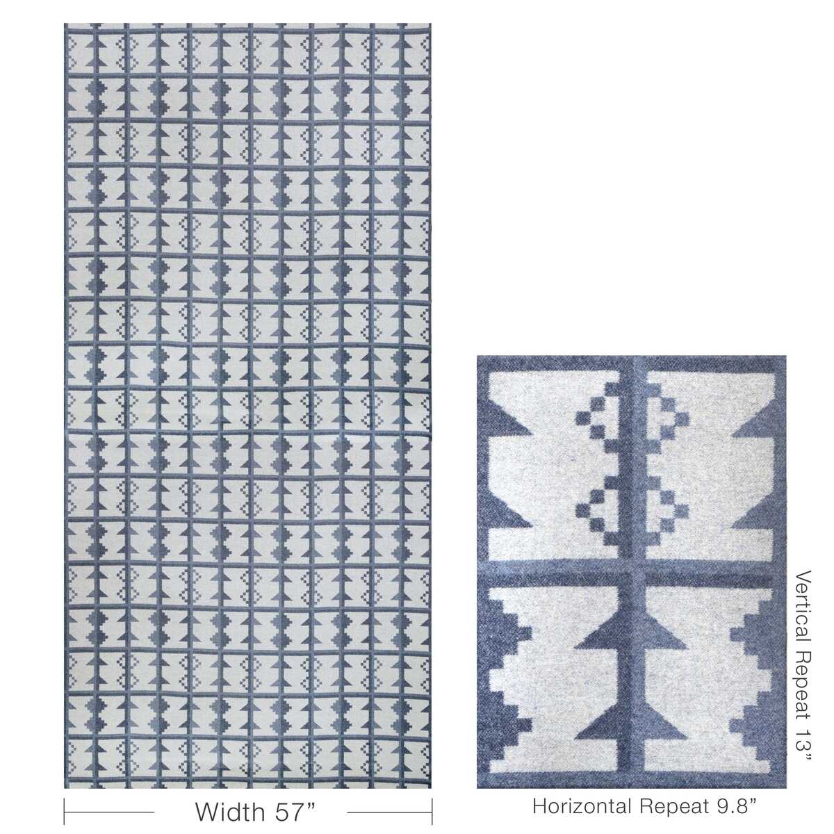 Valley Trail - Indigo - KRAVET COUTURE Fabric