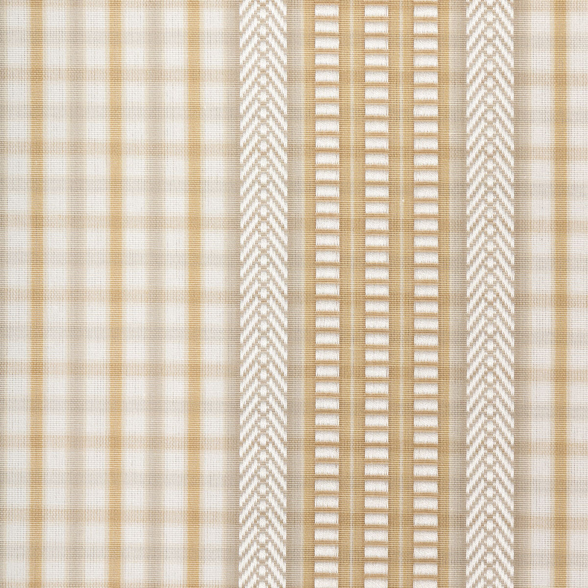 Palmetto Plaid - Golden Sun - Kravet Couture Fabric