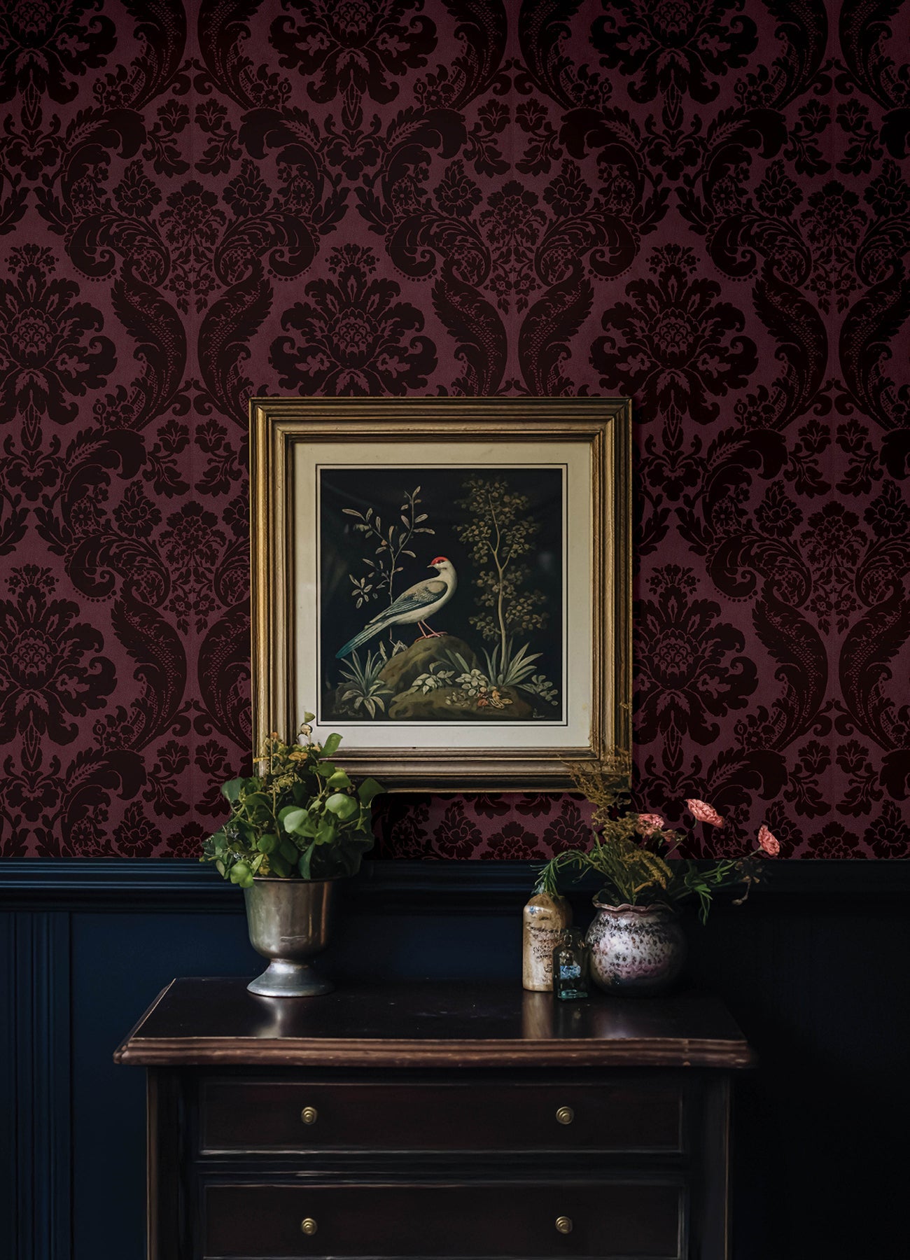 shadow-flocked-damask-wallpaper-merlot-york-wallcoverings-4147-87315