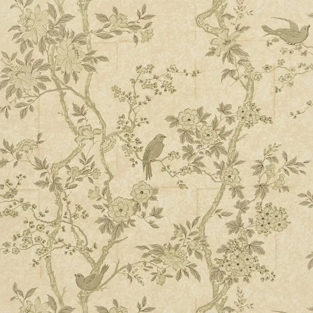 Ralph Lauren Wallpaper PRL048/06 Marlowe Floral Mother Of Pearl - The WorkRm