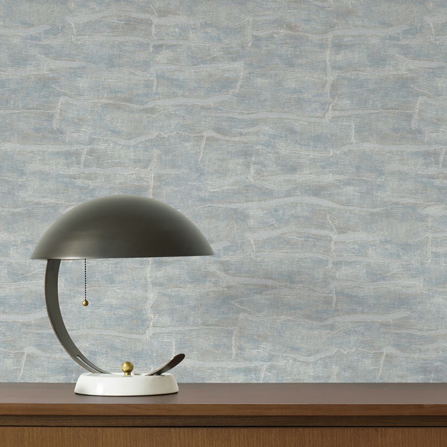 Sculpted Burlap Stone Textured Wallpaper - detail room view - York Wallcoverings 4228-84109 - York Wallcoverings Wallpaper
