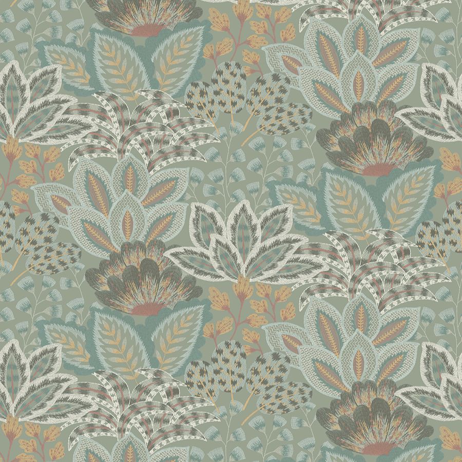 Catherine Sage Botanical Wallpaper - York Wallcoverings 4228-84116