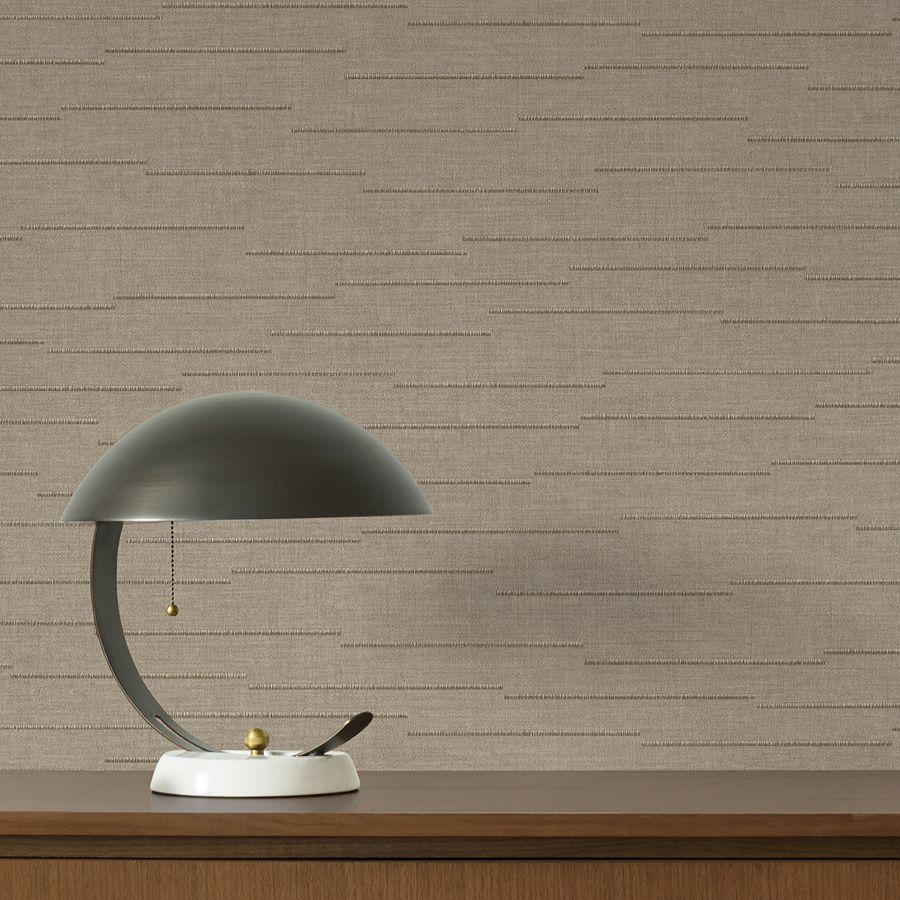 Latitude Taupe Striated Wallpaper - detail room view - York Wallcoverings 4228-84141 - York Wallcoverings Wallpaper