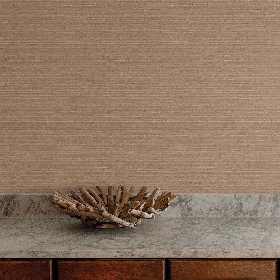 Sky Line Rust Textured Wallpaper - room view - York Wallcoverings 4228-84149 - York Wallcoverings Wallpaper