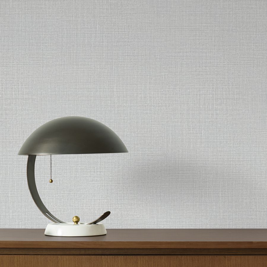 Georgette Light Grey Faux Fabric Wallpaper - detail room view - York Wallcoverings 4228-84160 - York Wallcoverings Wallpaper