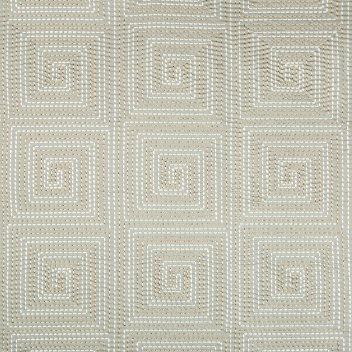Edge Stitch - Platinum - KRAVET COUTURE Fabric