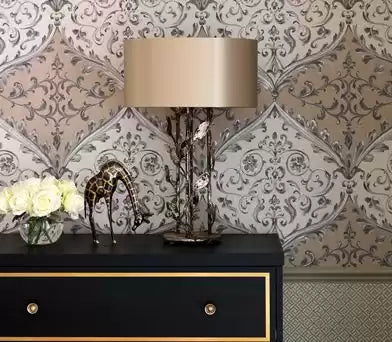 Rosslyn Montrose Plaster Pink - Nina Campbell - NCW4156-03 Wallcovering