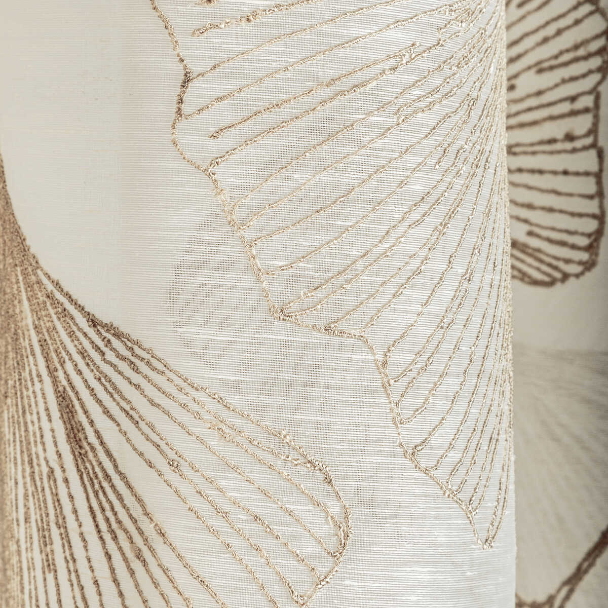 Gingko Leaf - Gold - KRAVET COUTURE Fabric