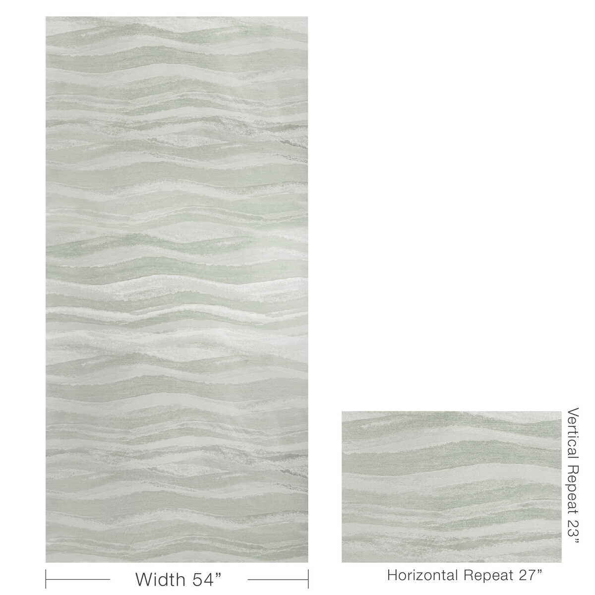 Silk Waves - Mist - KRAVET COUTURE Fabric
