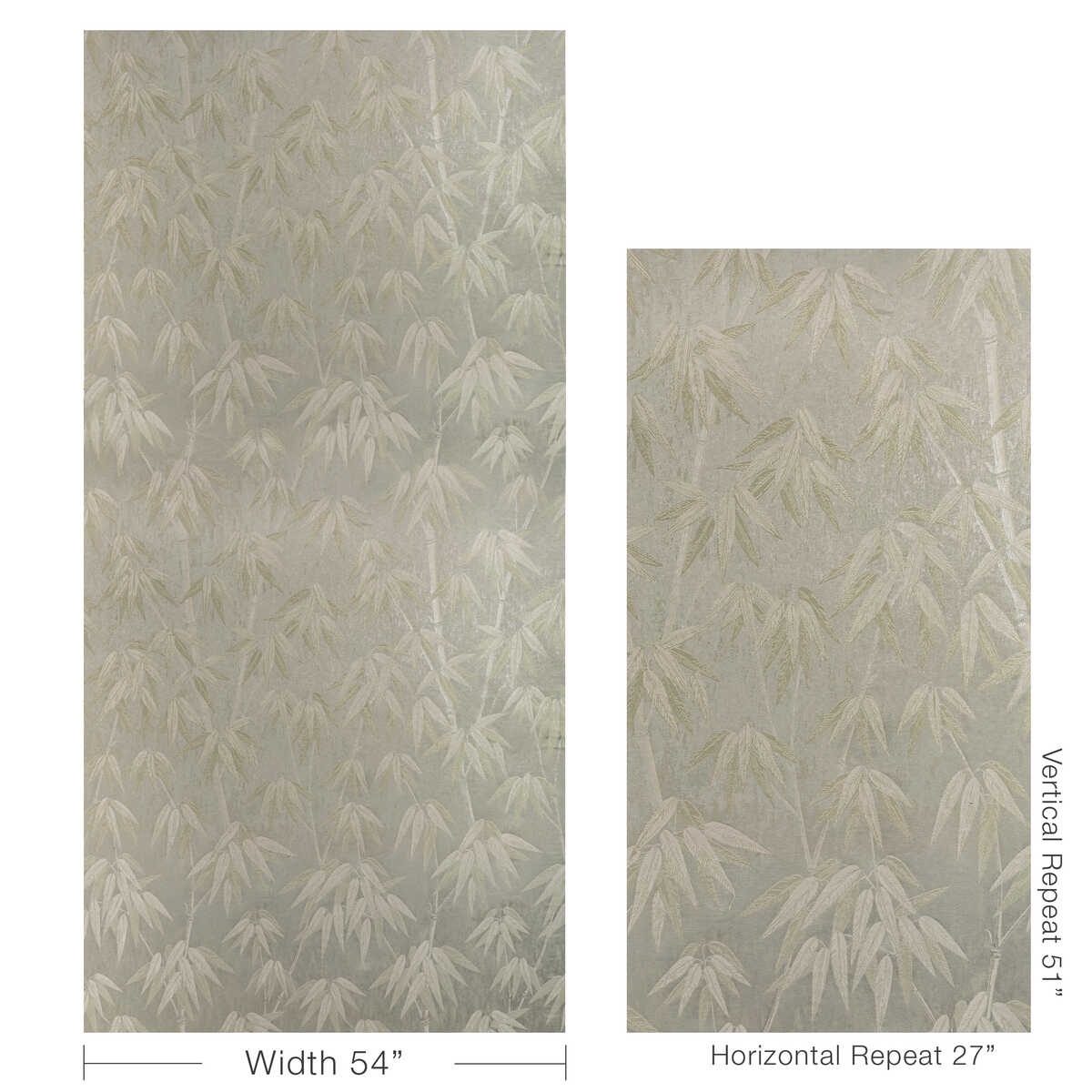 Bamboo Chic - Pewter - KRAVET COUTURE Fabric