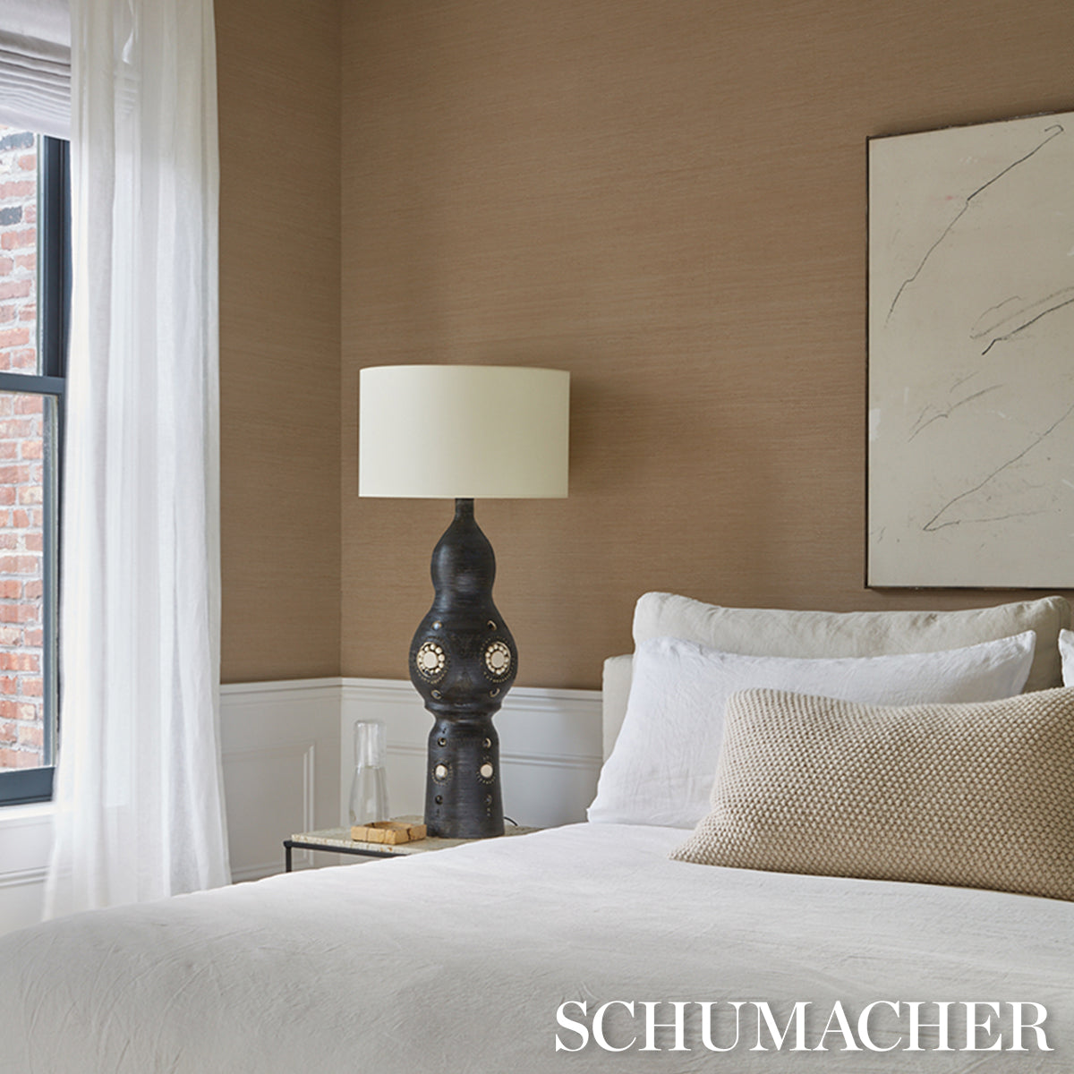 Kumano Jute - Driftwood - Schumacher 5002805 - Schumacher Wallpaper