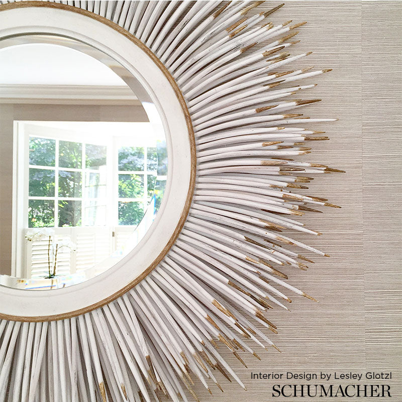 Ayame Sisal Natural wallpaper by Schumacher, 5002907 — view 2 - Schumacher Wallpaper
