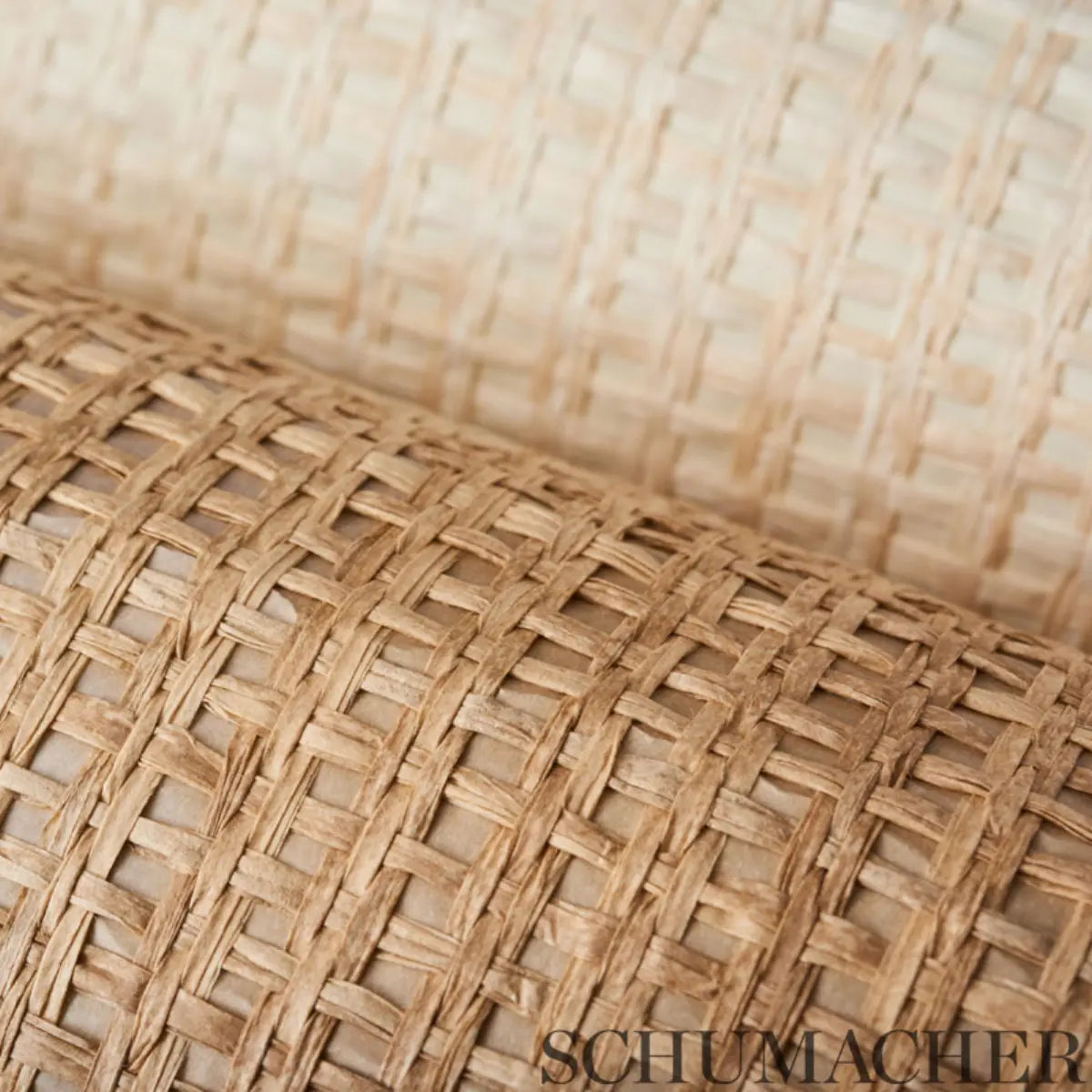 Karami Weave - Rice - Schumacher 5003010 Wallcovering - Schumacher Wallpaper