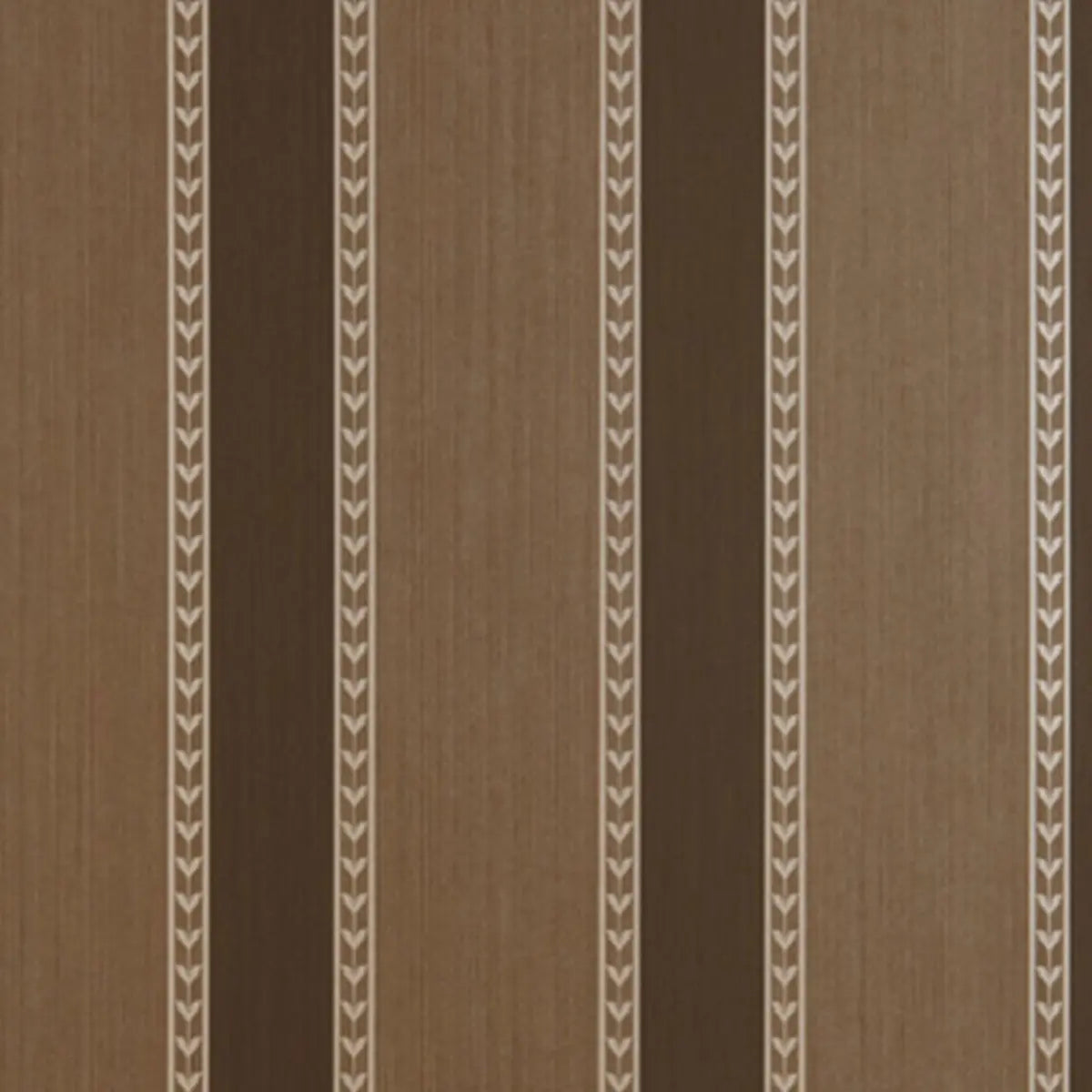 Lansdowne Strie Stripe - Truffle - Schumacher 5004623 Wallcovering - Schumacher Wallpaper