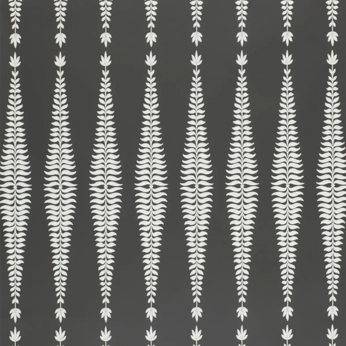 Fern Tree - Graphite - Schumacher 5005073 Wallcovering - Schumacher Wallpaper