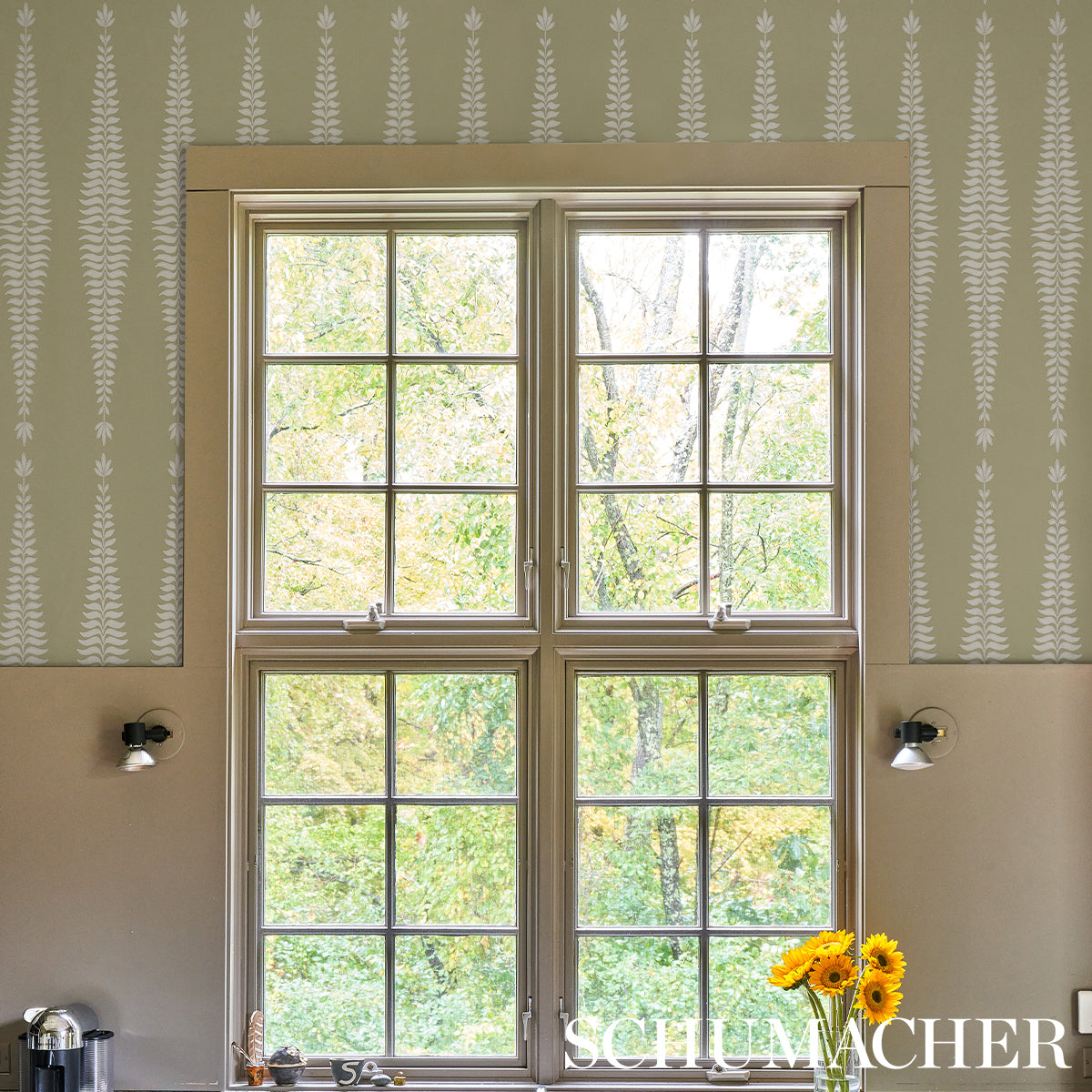 FERN-TREE-OLIVE-SCHUMACHER-5005077 - Schumacher Wallpaper