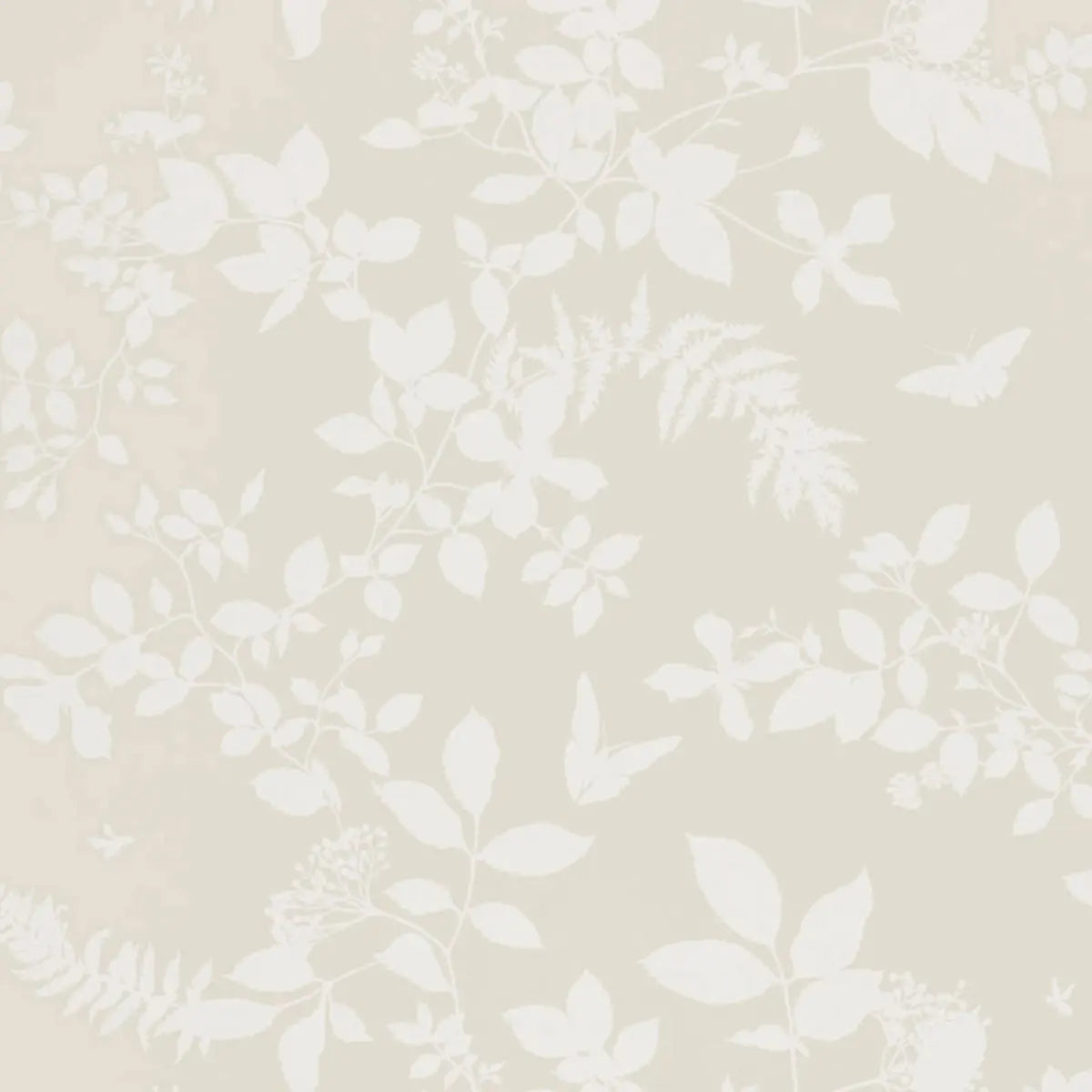 Shadow Vine - Bone - Schumacher 5005100 Wallcovering - Schumacher Wallpaper