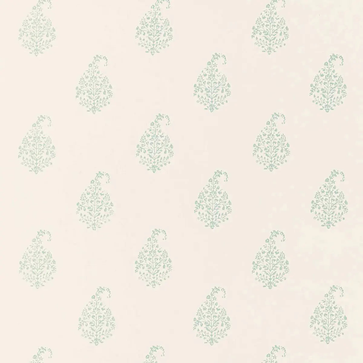 Kerala Paisley - Water Blue - Schumacher 5005282 Wallcovering - Schumacher Wallpaper