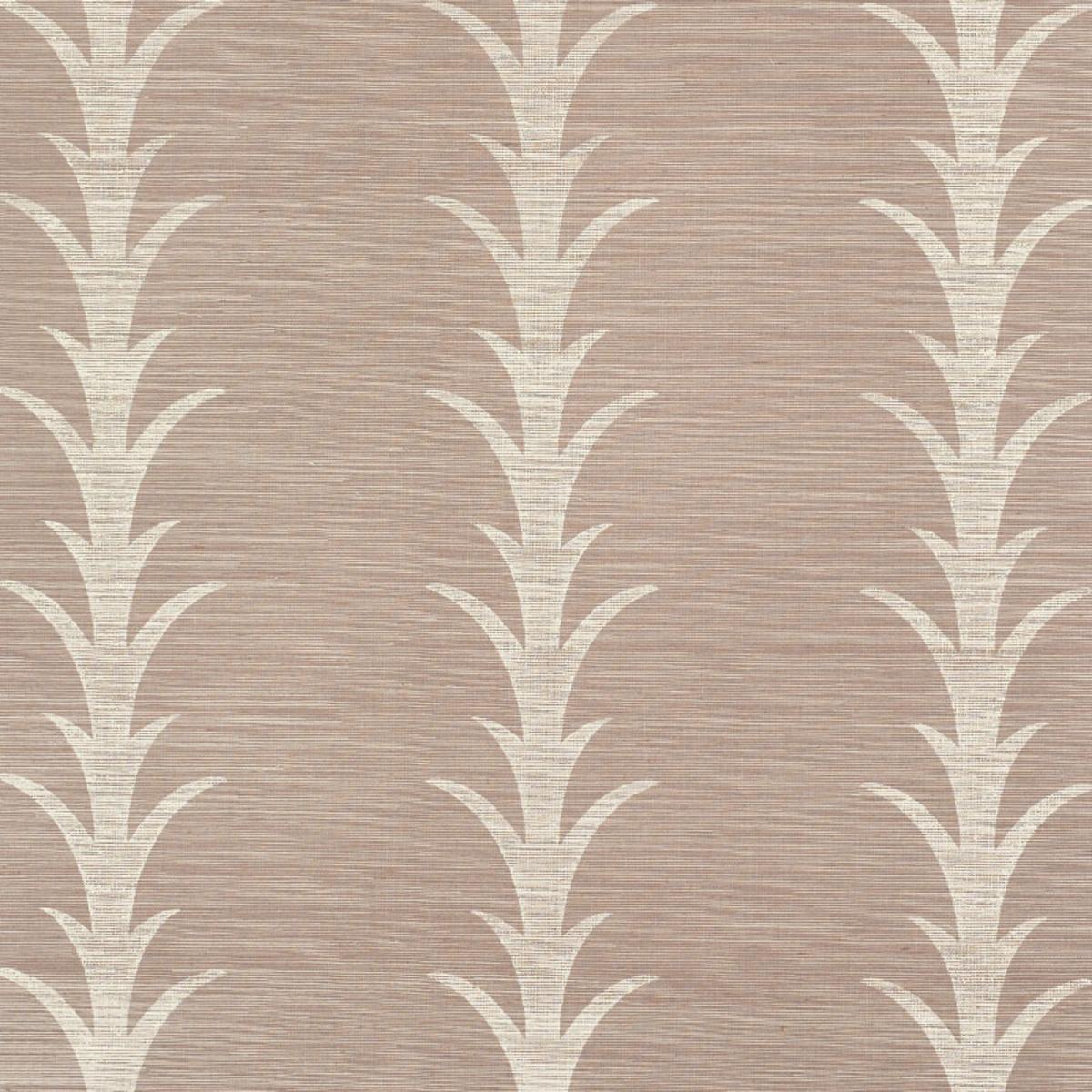 Acanthus Stripe Sisal - Haze - Schumacher 5006055 Wallcovering