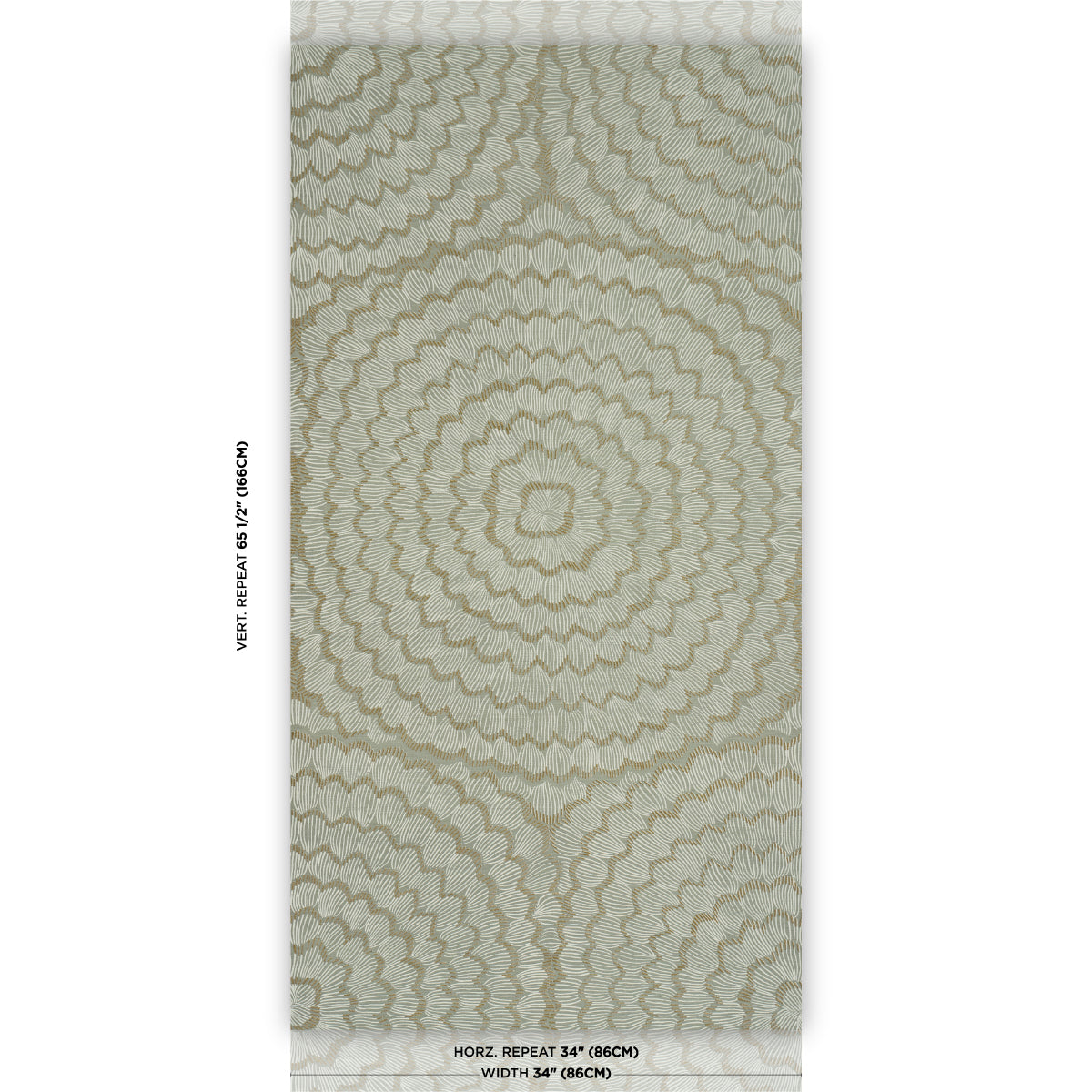 Feather Bloom Sisal - Seaglass - Schumacher 5006079 Wallpaper - Schumacher Wallpaper
