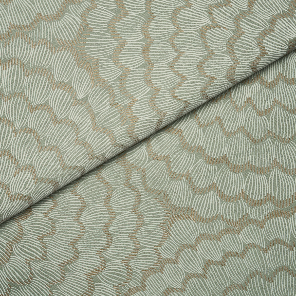 Feather Bloom Sisal - Seaglass - Schumacher 5006079 Wallpaper - Schumacher Wallpaper
