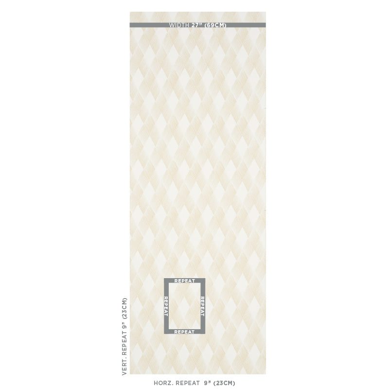 Fetlock Natural wallpaper by Schumacher, 5007130 — view 2 - Schumacher Wallpaper