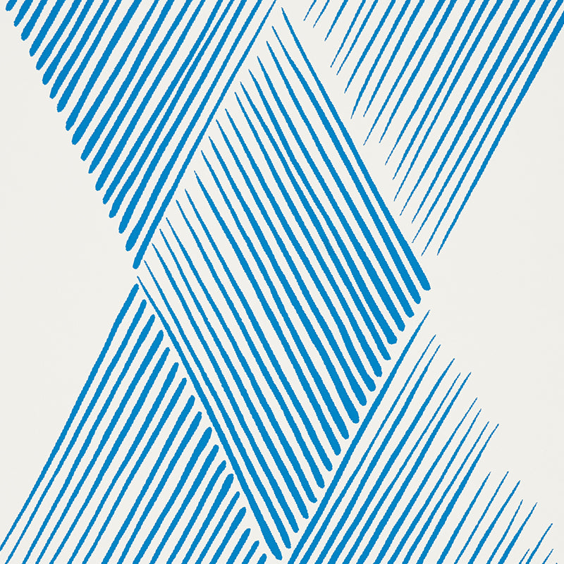 Fetlock Blue wallpaper by Schumacher, 5007132 — view 3 - Schumacher Wallpaper